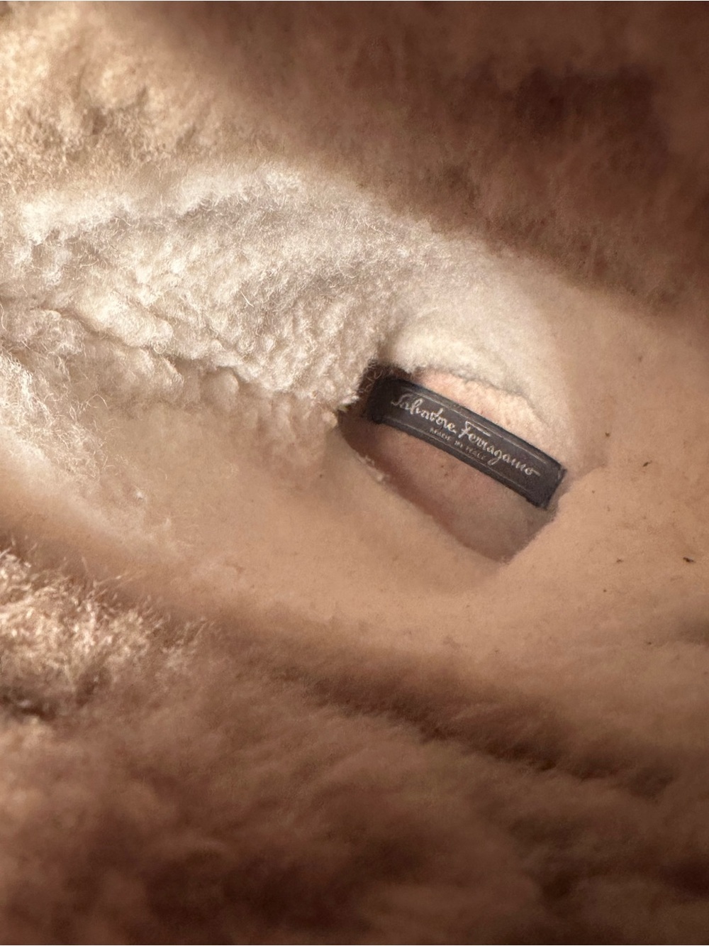 Salvatore Ferragamo Beige Fur-Trimmed Winter Boots - Picture 5 of 8